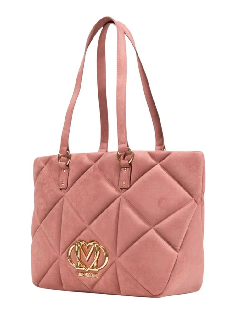 Pink Suede Leather Handbag alternative
