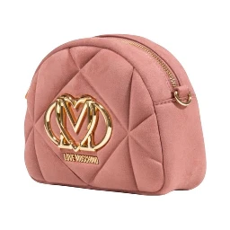 Pink Suede Leather Handbag