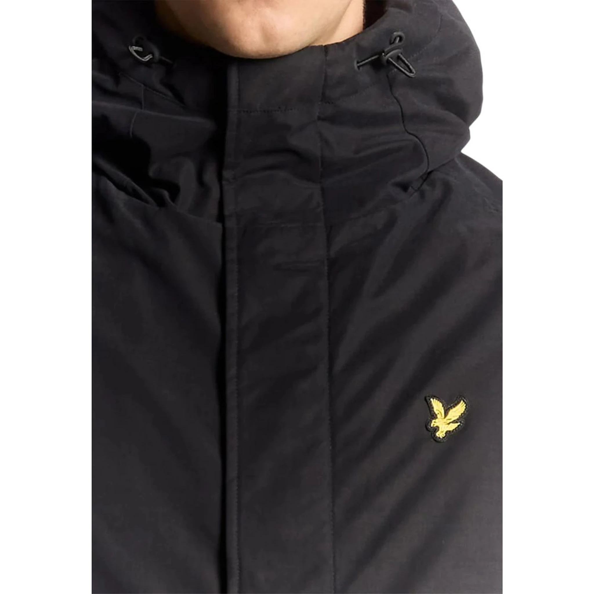 Black Polyester Parka