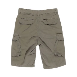 Green Cotton Bermuda Shorts