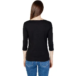 Black Cotton Long Sleeve T-Shirt