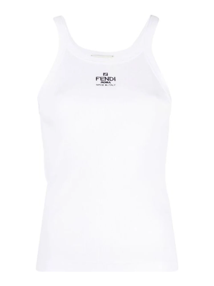 Sleveeless top with logo