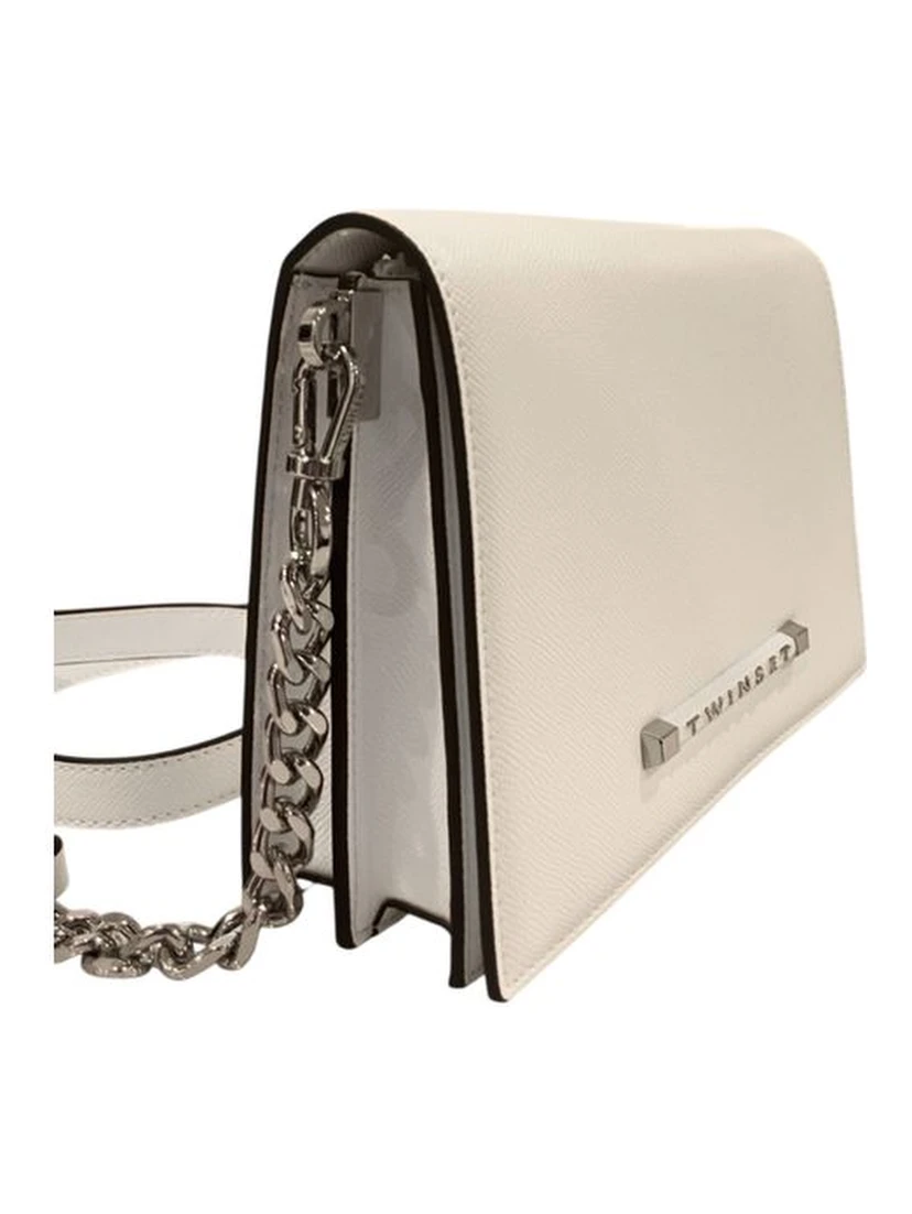 White Polyethylene Crossbody Bag
