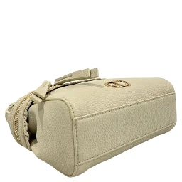 Beige Polyethylene Shoulder Bag