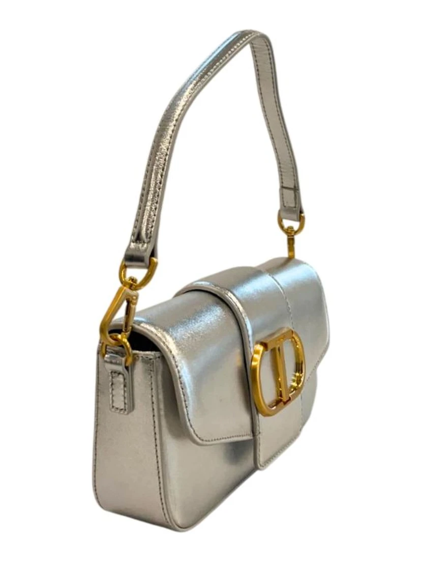 Silver PU Women Shoulder Bag