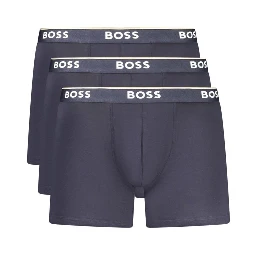 Blue Cotton Men Boxer Short