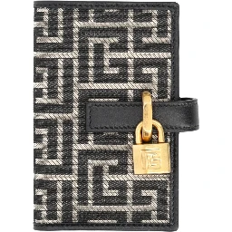 MONOGRAM CARD HOLDER WITH PADLOCK
