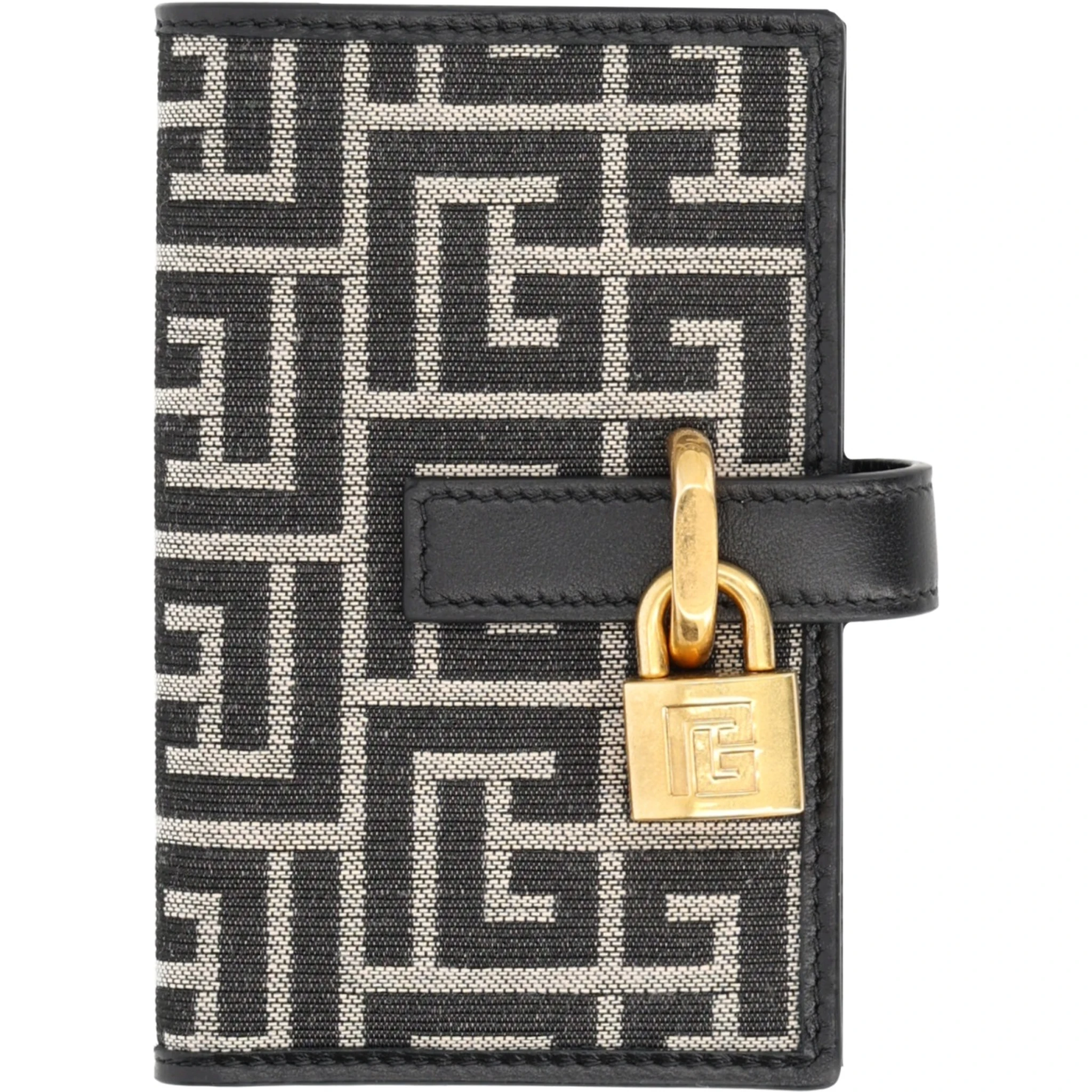 MONOGRAM CARD HOLDER WITH PADLOCK