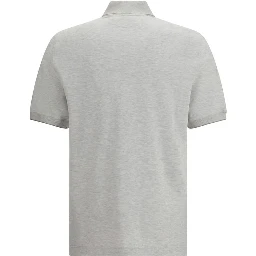 Gray Cotton Polo Shirt