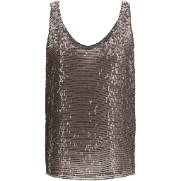 Brown Silk Top