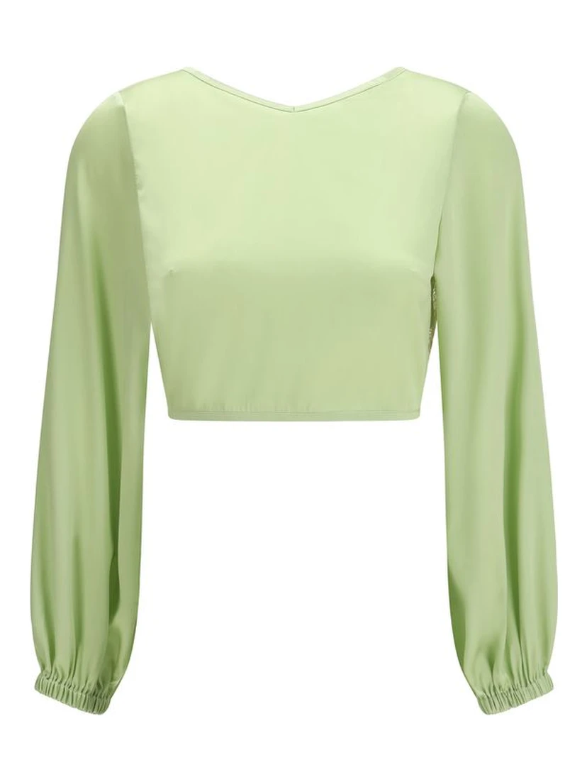 Bicolor Silk Blouse