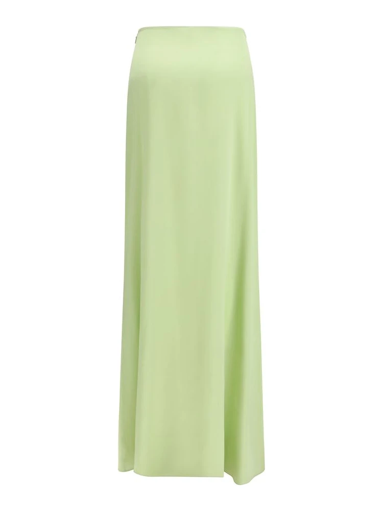 Bicolor Silk Long Skirt alternative