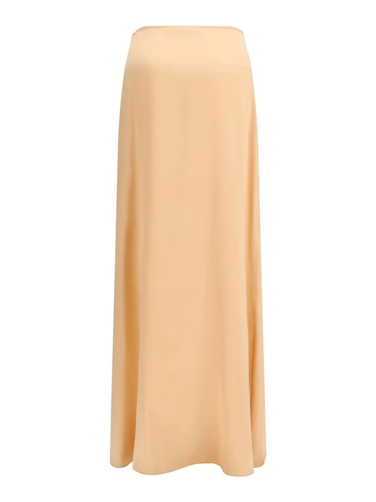 Orange Silk Long Skirt alternative