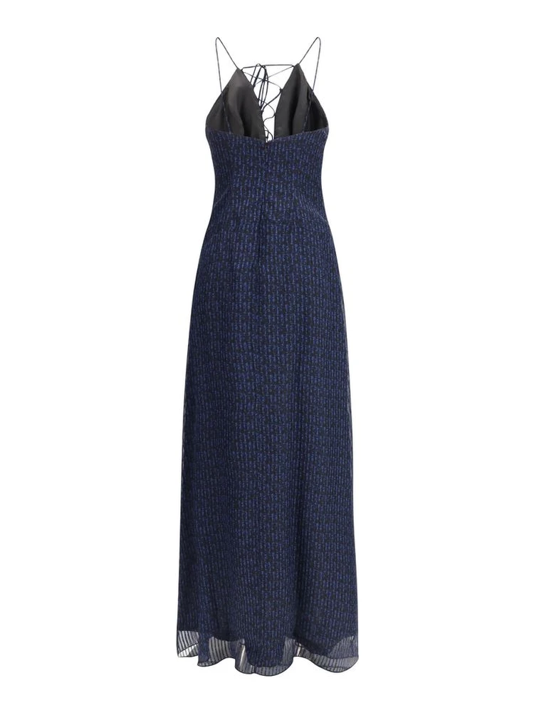 Blue Silk Casual Dress alternative