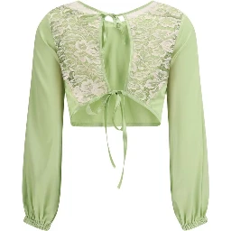 Bicolor Silk Blouse