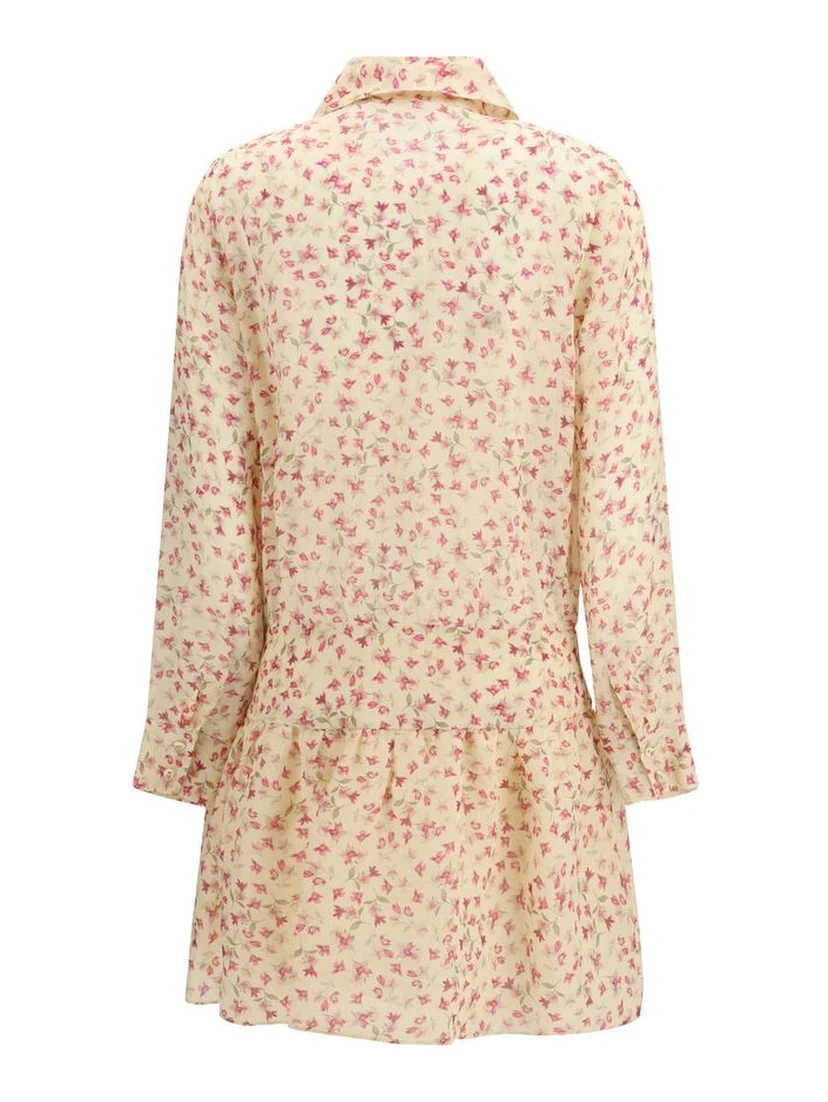 Multicolor Ramie Casual Dress