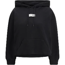 Black Cotton Sweatshirt