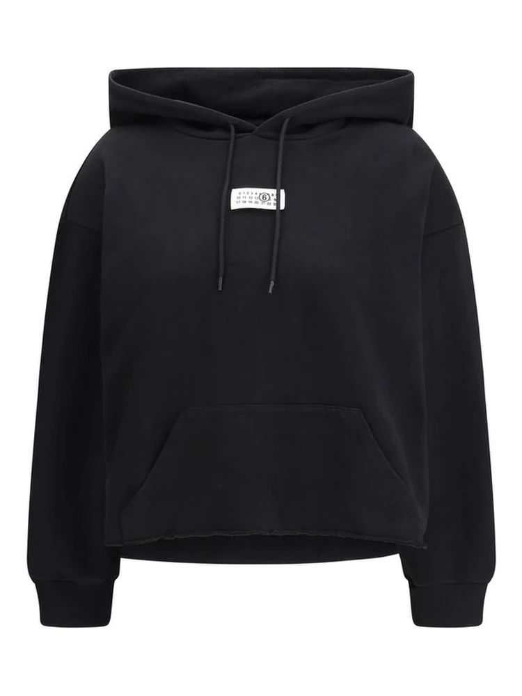 Black Cotton Sweatshirt