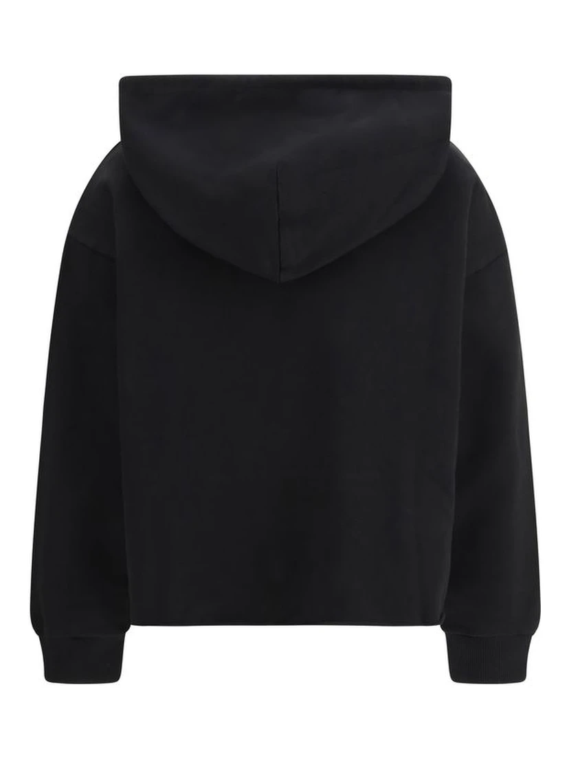 Black Cotton Sweatshirt