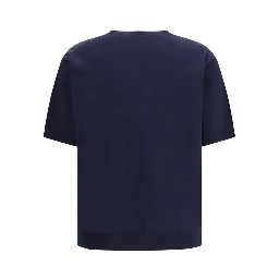 Blue Silk Sweatshirt
