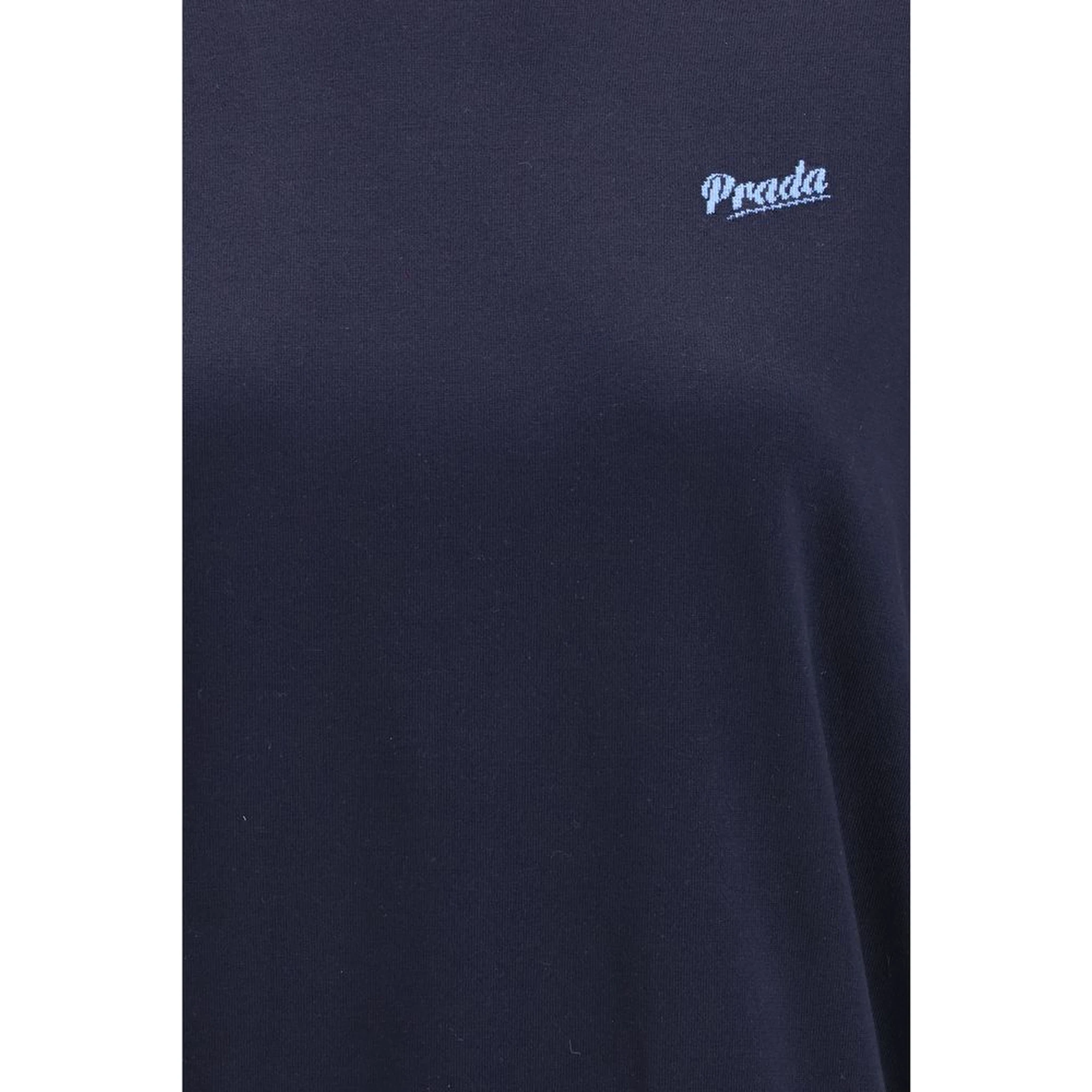 Blue Silk Sweatshirt