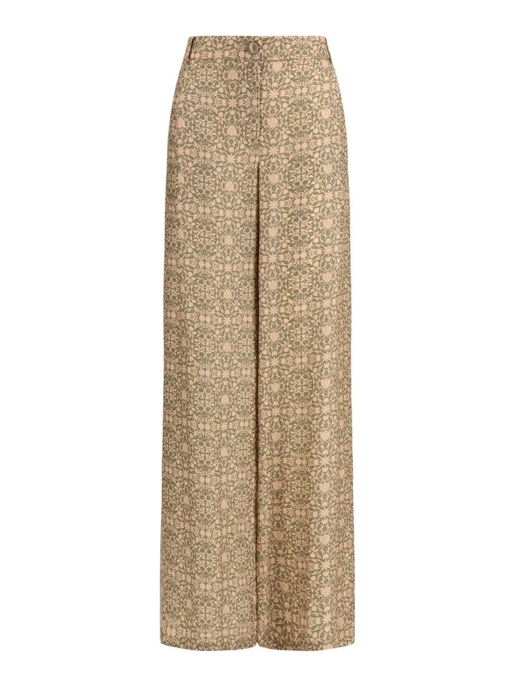 Multicolor Viscose Casual Pants