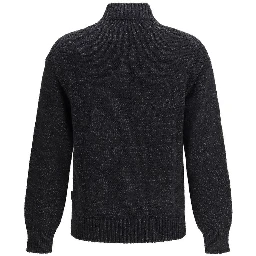 Black Cotton Sweatshirt