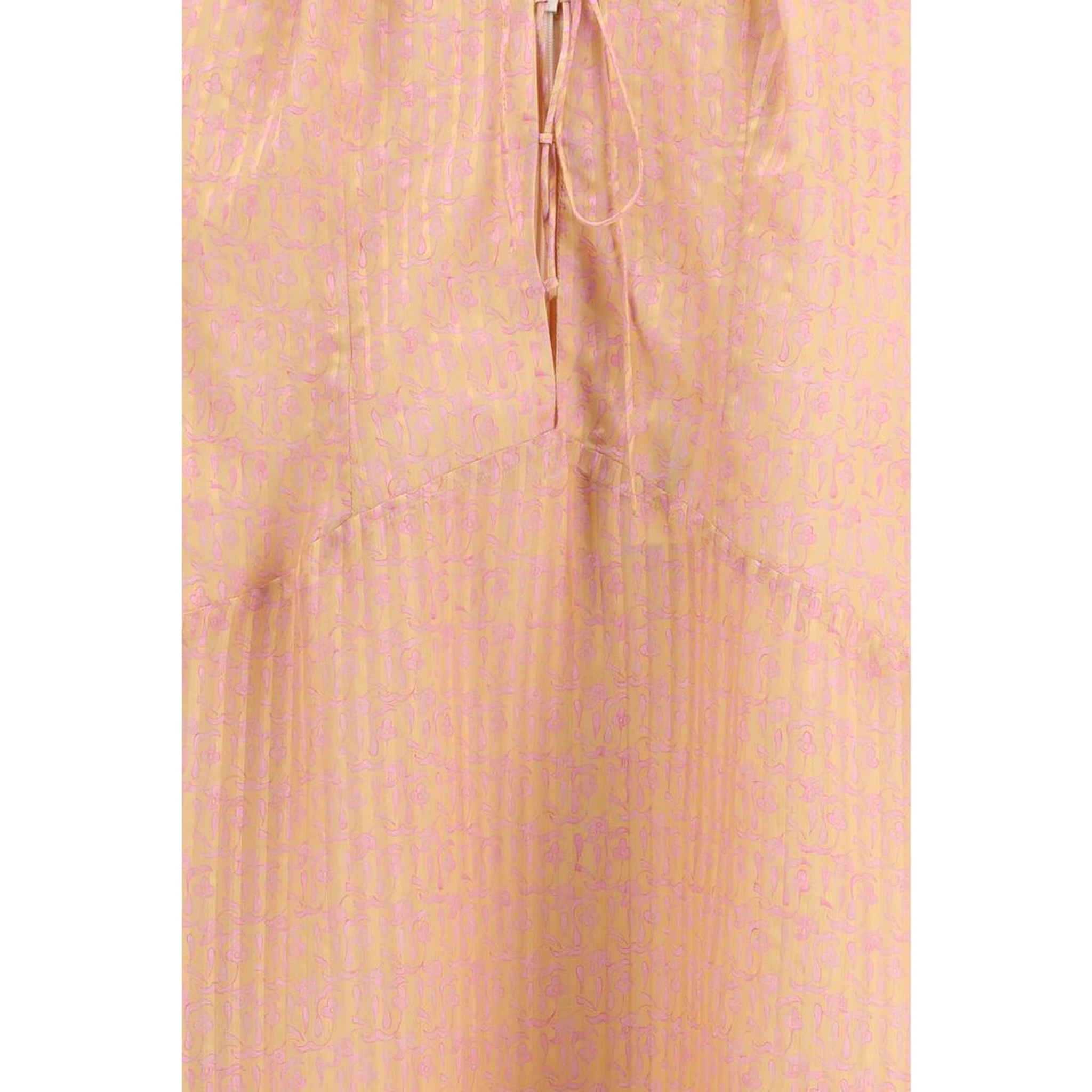 Multicolor Silk Casual Dress