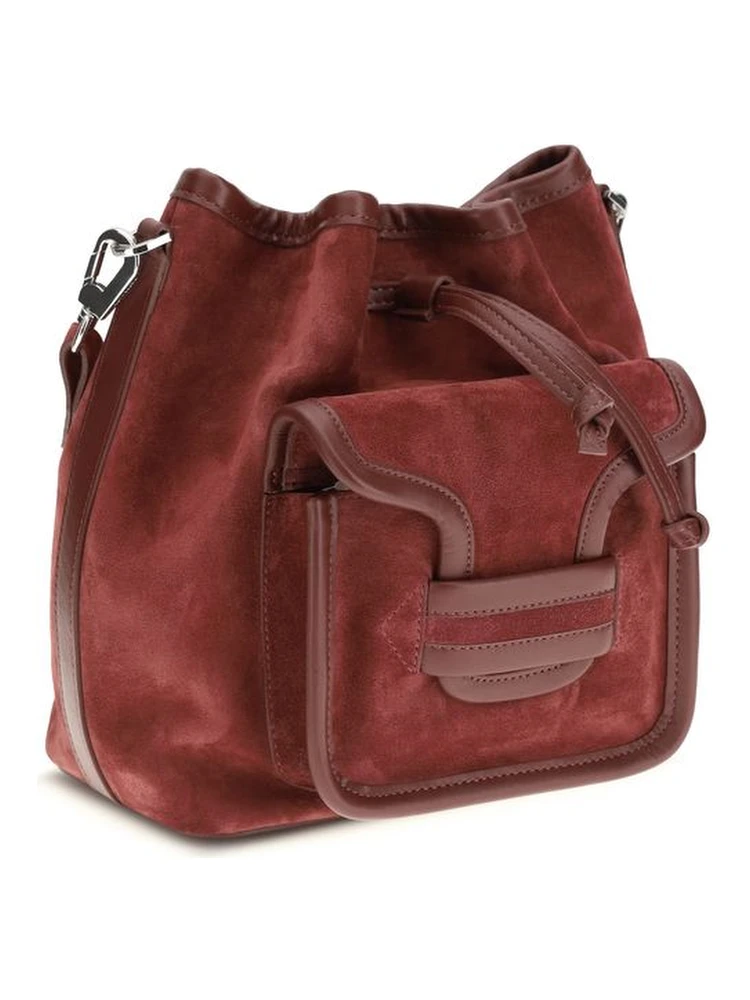 Bordeaux Calf Leather Bos Taurus Backet Bag alternative