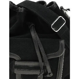 Black Calf Leather Bos Taurus Backet Bag