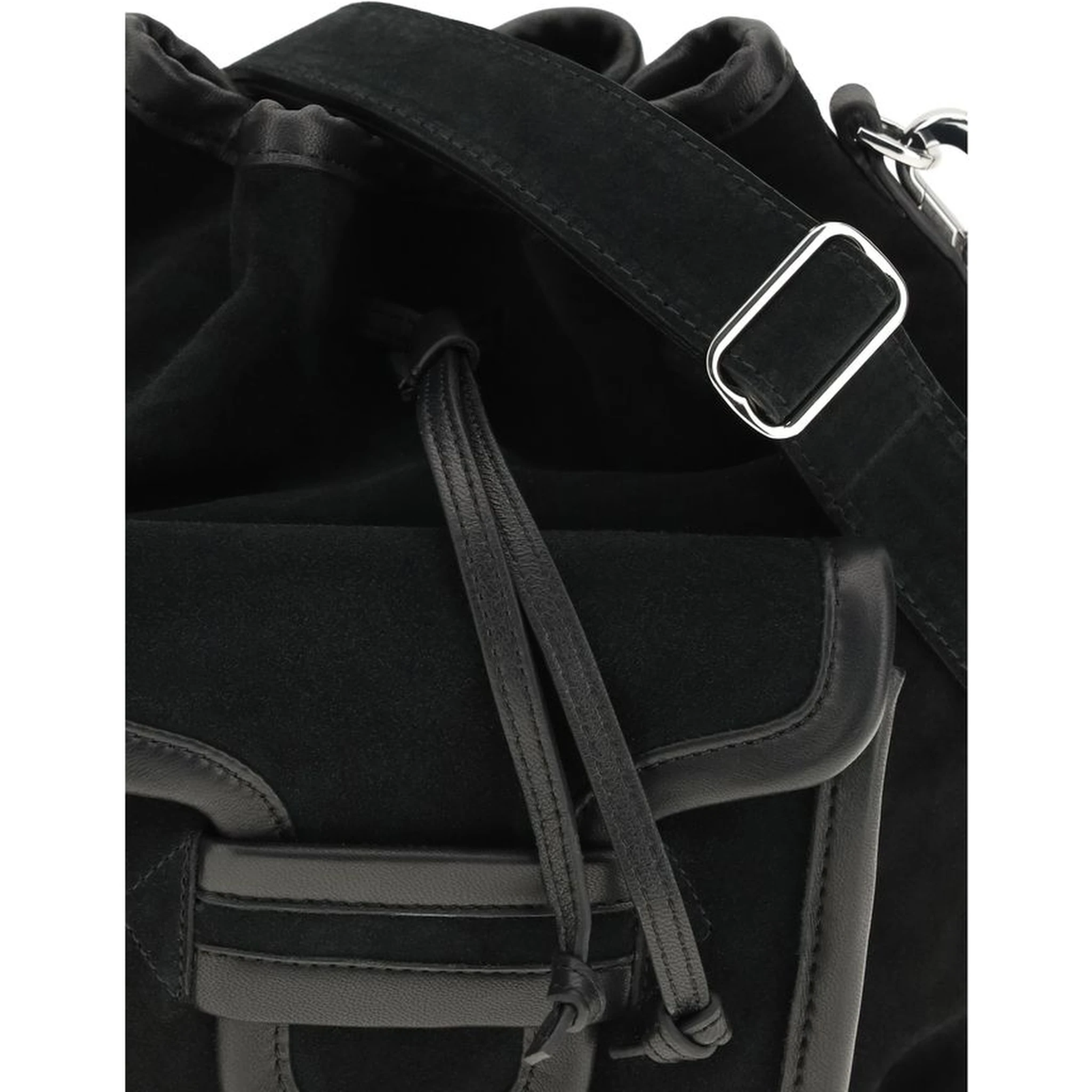 Black Calf Leather Bos Taurus Backet Bag