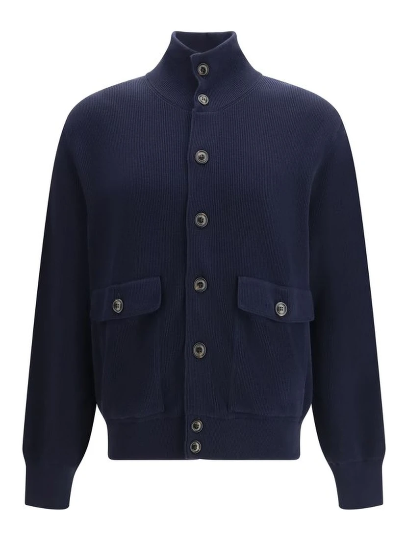 Blue Fleece Wool Jackets And Coat