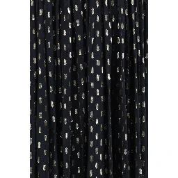 Black Viscose Long Dress
