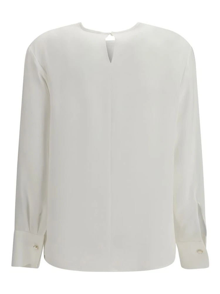 White Triacetate Blouse alternative