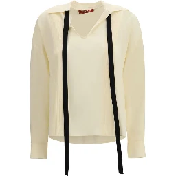 Beige Silk Blouse