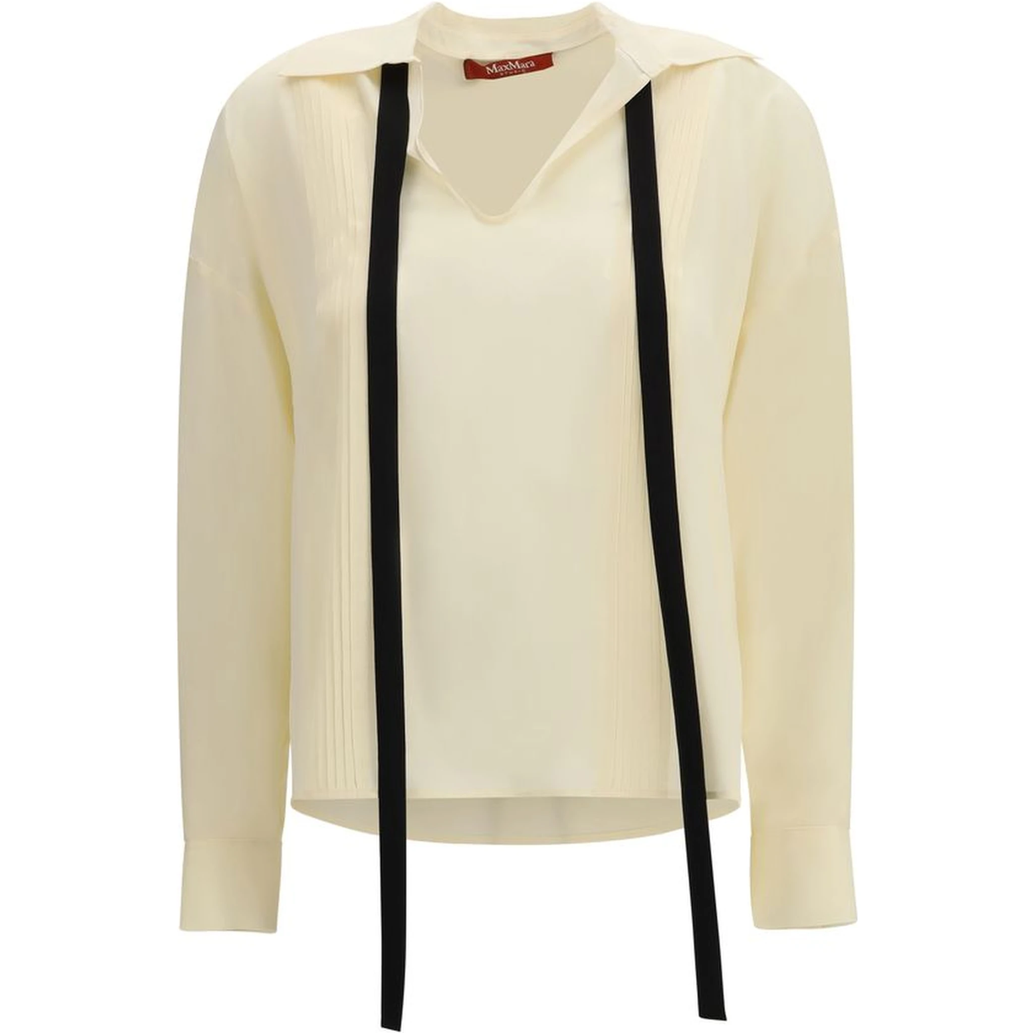 Beige Silk Blouse