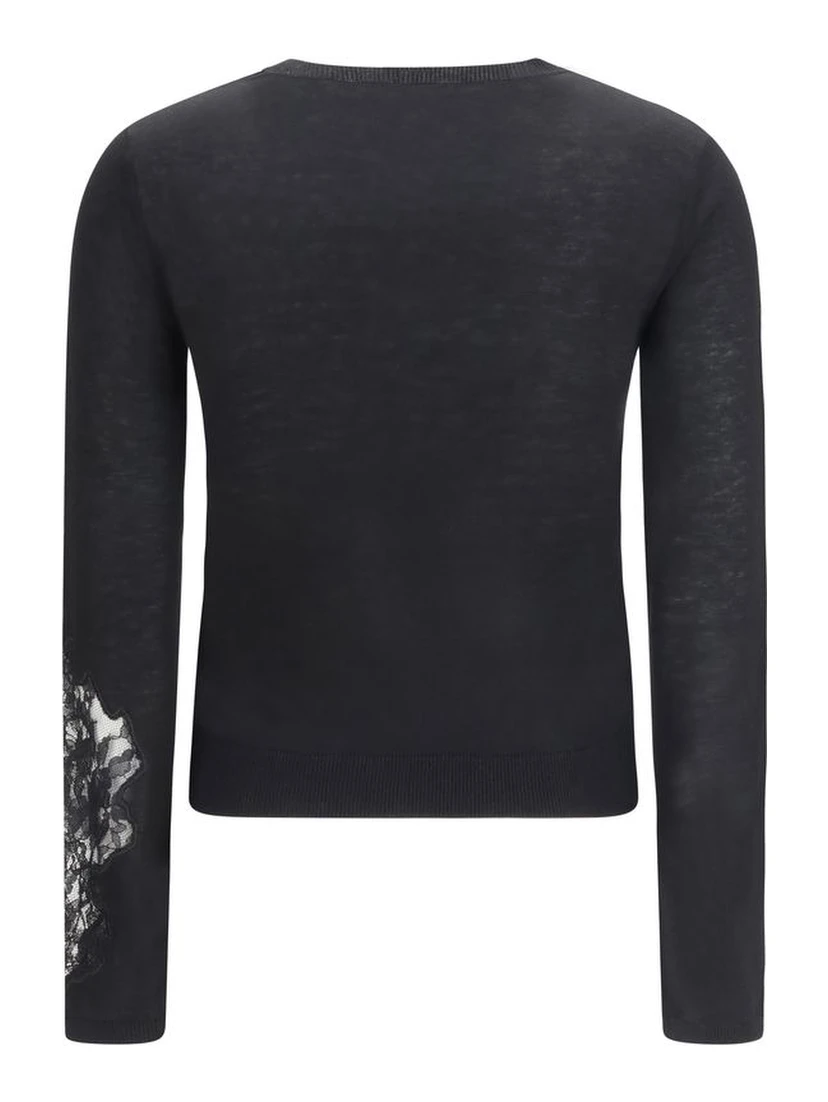 Black Silk Sweatshirt