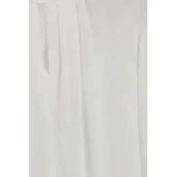 White Triacetate Blouse