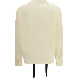 Beige Silk Blouse