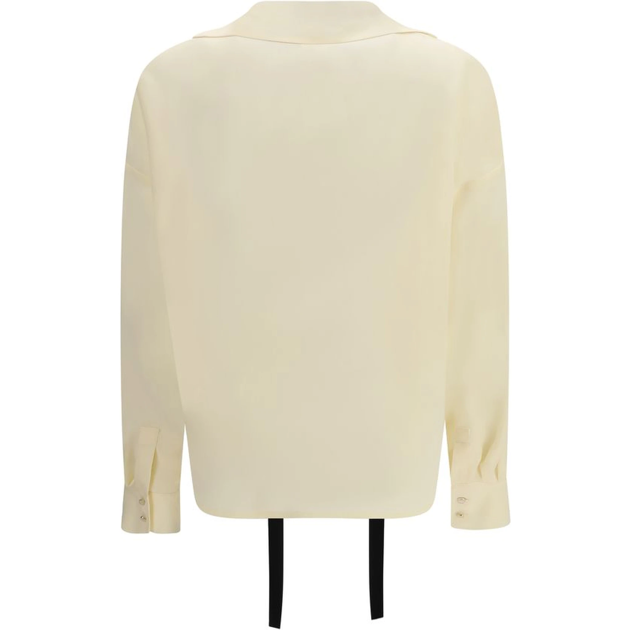 Beige Silk Blouse
