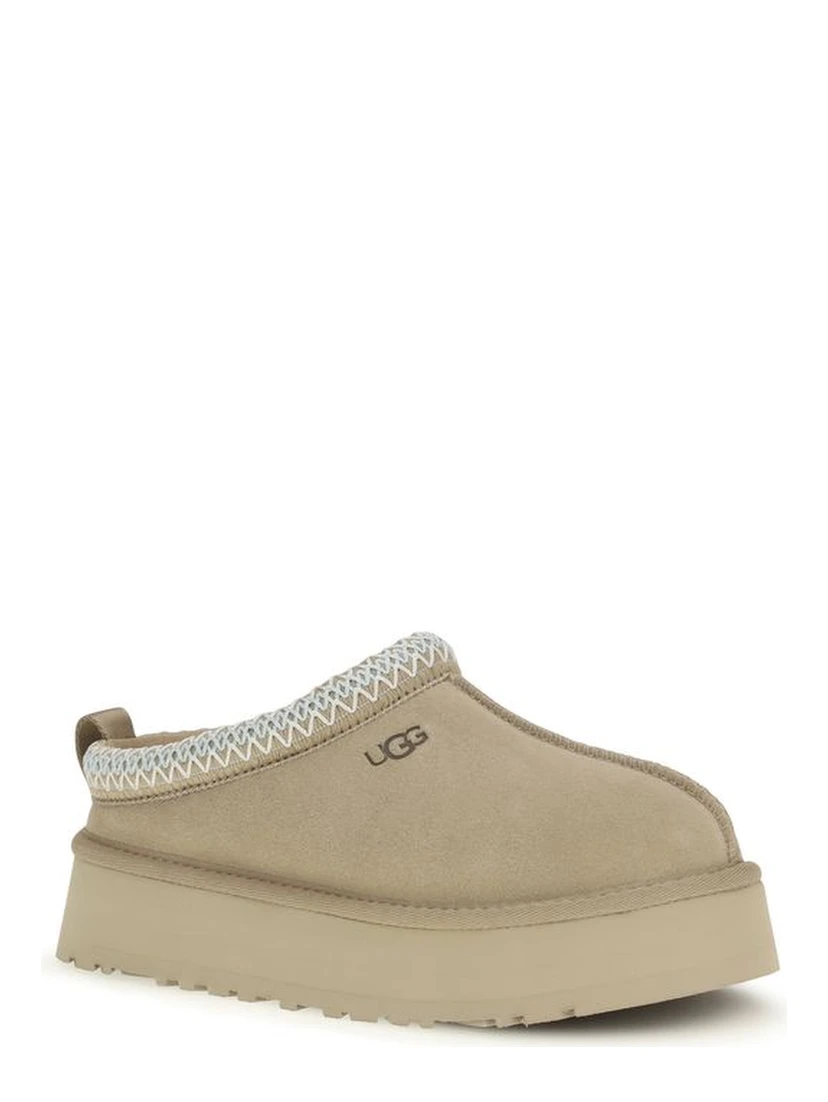 Beige Calf Leather Bos Taurus Mules