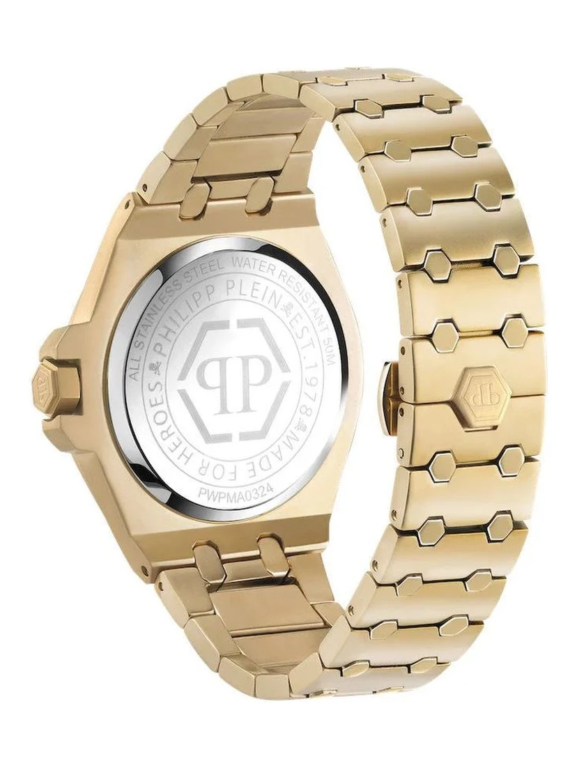 Gold Stainless Steel Dress Watch