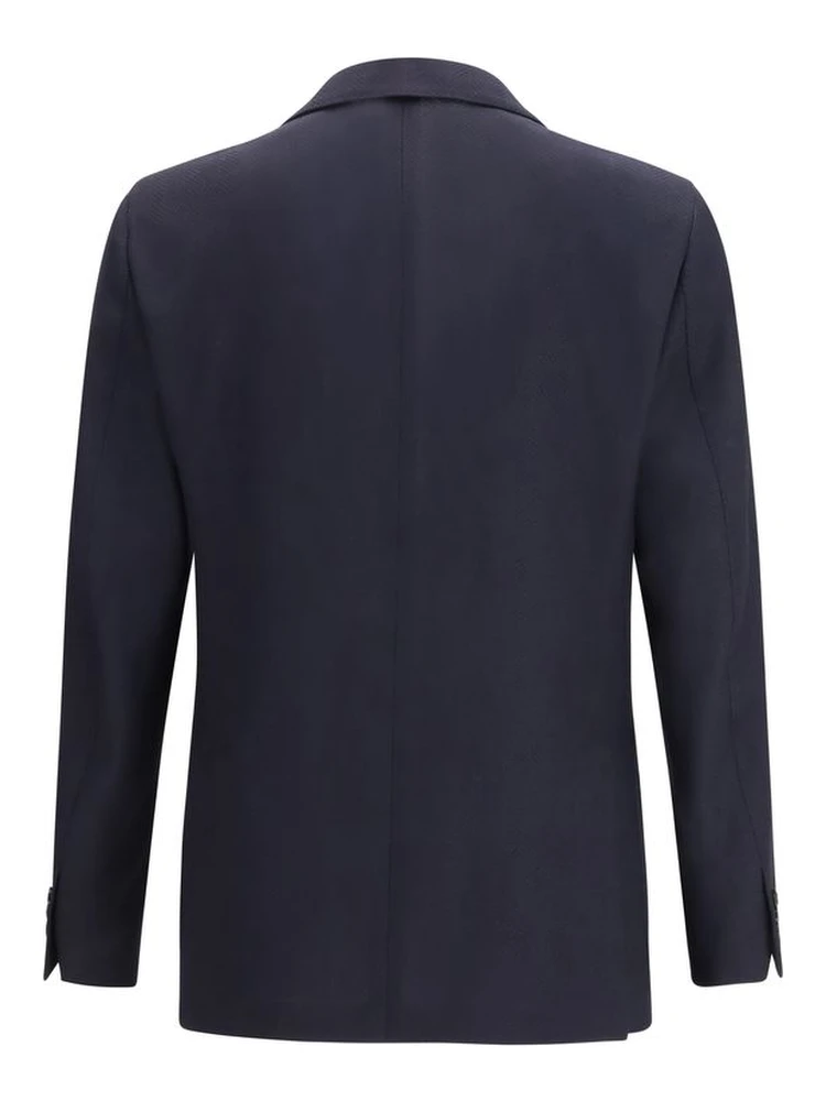 Blue Fleece Wool Blazer alternative
