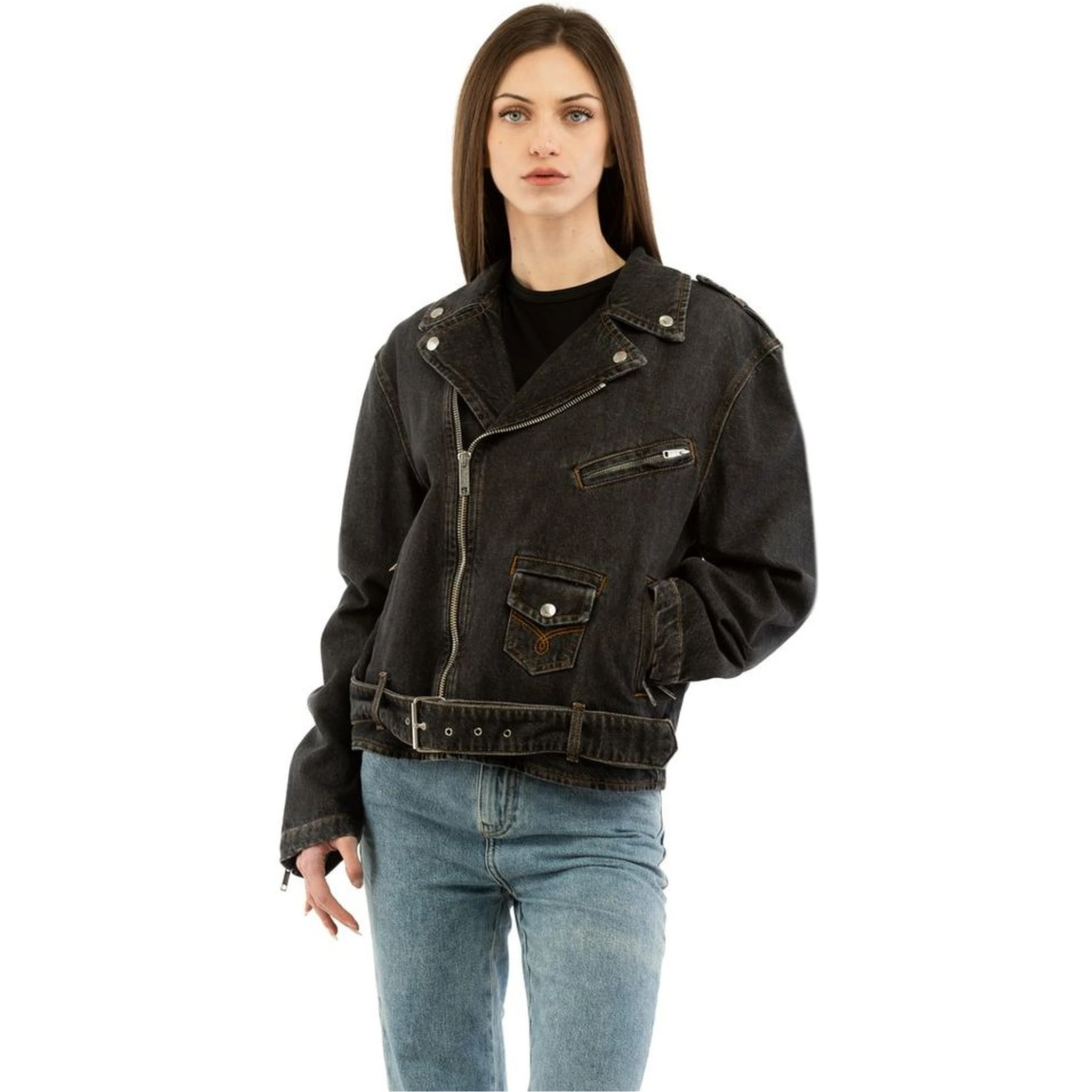 Multicolor Cotton Denim Jacket