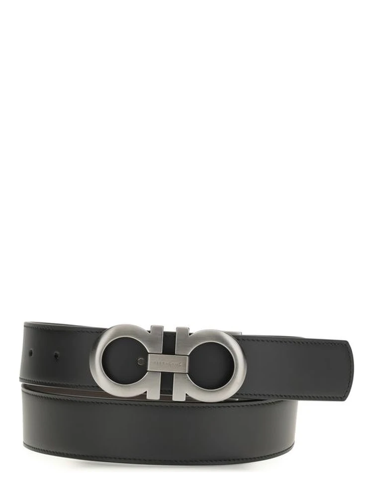 Black Calf Leather Bos Taurus Belt