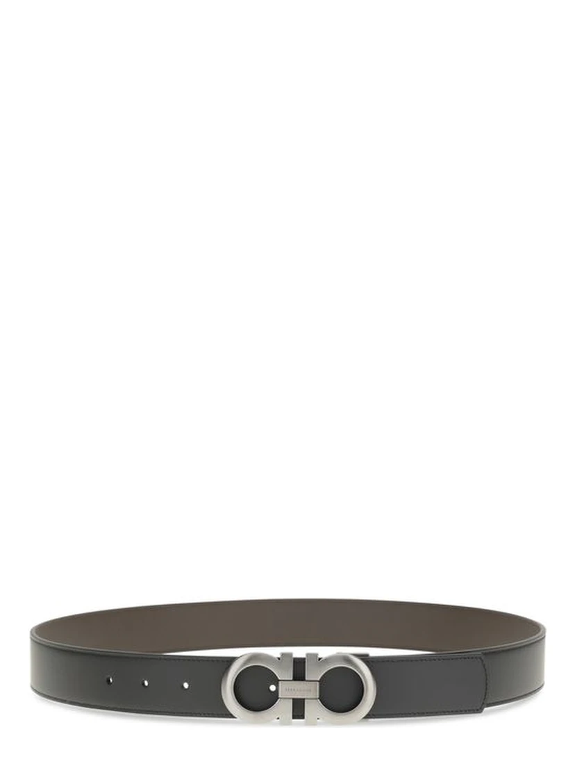 Black Calf Leather Bos Taurus Belt