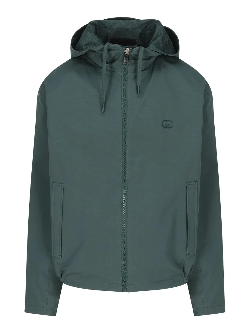 Reversible GG jacket