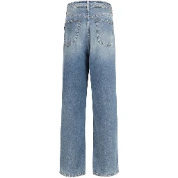 Blue Cotton Relaxed Fit Jeans