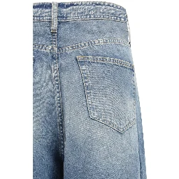 Blue Cotton Relaxed Fit Jeans