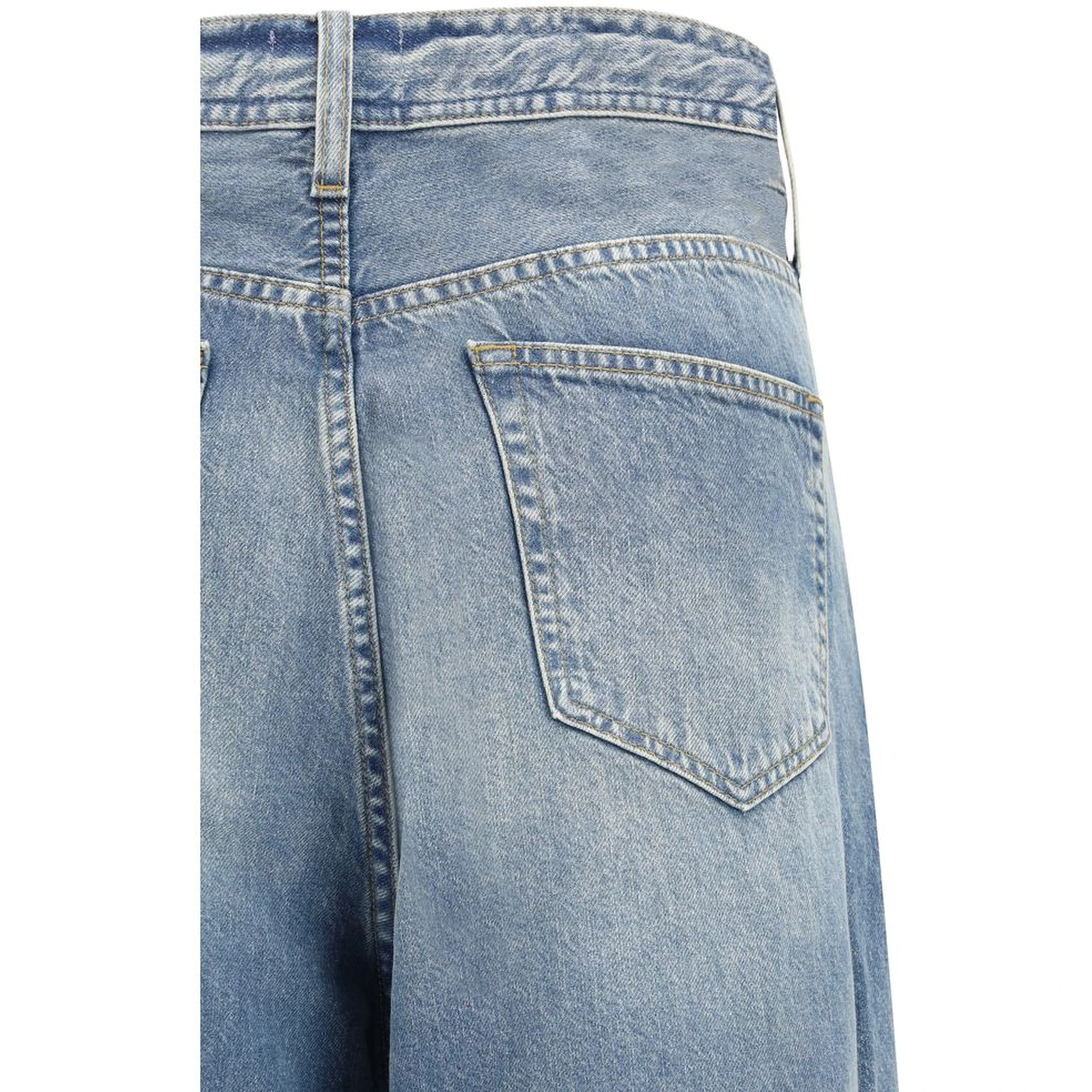 Blue Cotton Relaxed Fit Jeans
